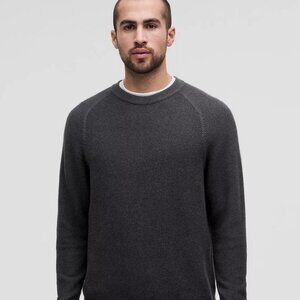 Lululemon Knit Crewneck Gray Heather Sweater Size XL FLAWS